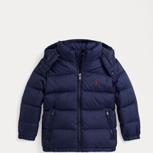 Navy Hooded Puffer Jacket